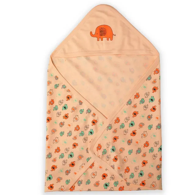 LuvLap Animal Crib Hooded Baby Blanket for  Mild Winter