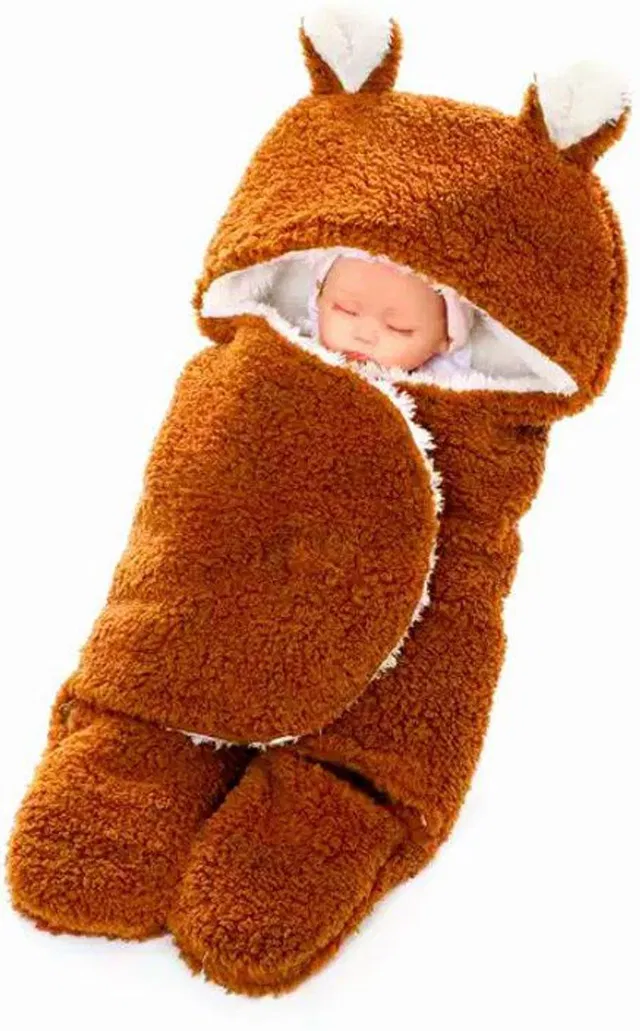 BRANDONN Solid Crib Wearable Blanket for  Mild Winter