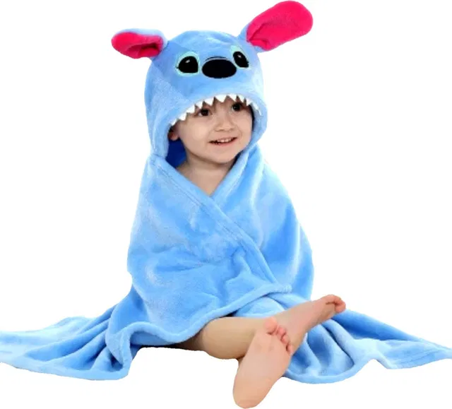 BRANDONN Animal Single Hooded Baby Blanket for  Mild Winter