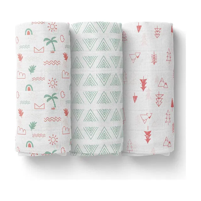 1st Step Printed Single Swaddling Baby Blanket for  AC Room