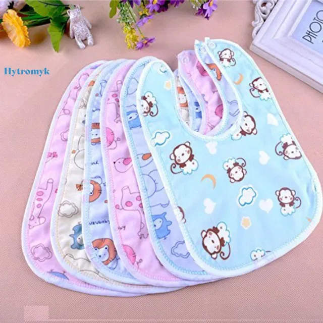 HytroMyk baby bib Super Soft Cotton Daily Use,Velcro bibs for baby appron