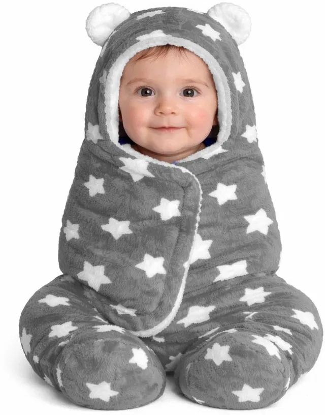 VParents Printed Single Swaddling Baby Blanket for  Mild Winter