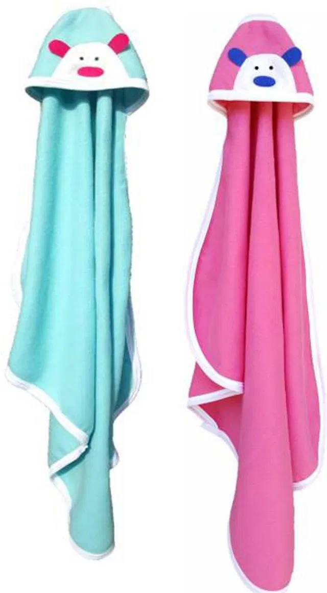 BABY ZONE Embroidered Crib Hooded Baby Blanket for  AC Room