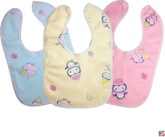 homeshoper Newborn Baby Double Layered Waterproof Bibs
