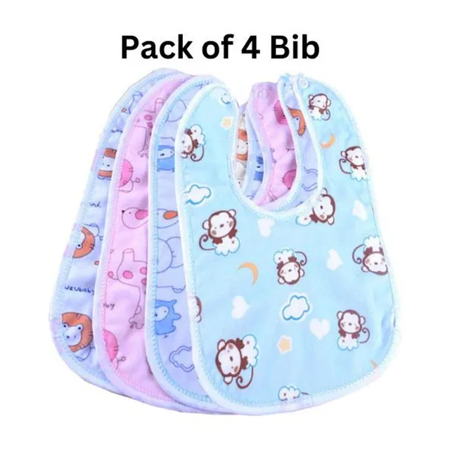 HytroMyk baby bib Super Soft Cotton Daily Use,Velcro bibs for baby appron