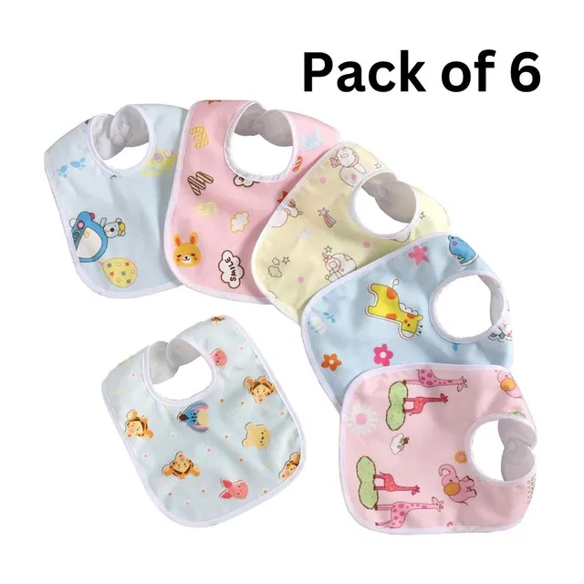 HytroMyk baby bib Super Soft Cotton Daily Use,Velcro bibs for baby appron