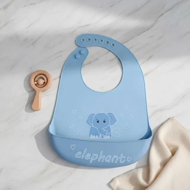 Mummasafe Silicone baby Bib Waterproof Reusable BPA free Easy to Clean