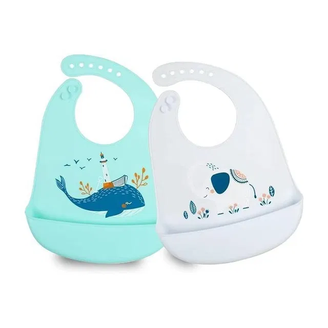 TONY STARK Baby Silicone Feeding Bib Food Catcher| Adjustable & Waterproof Apron for Babies