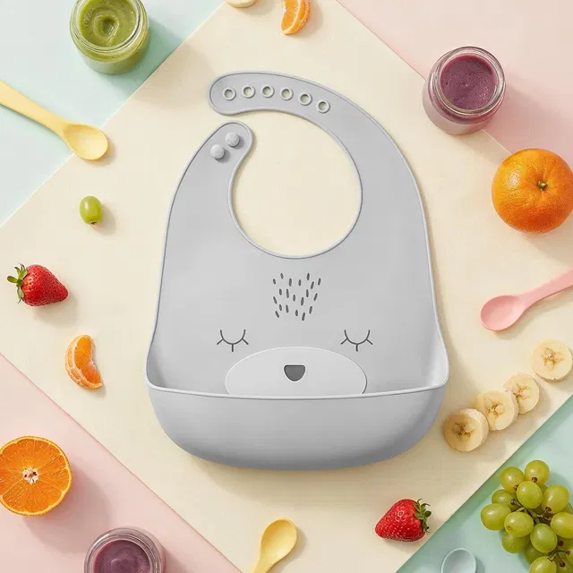 baybee Silicone Baby Bib for Feeding & Weaning Babies & Toddlers, Waterproof