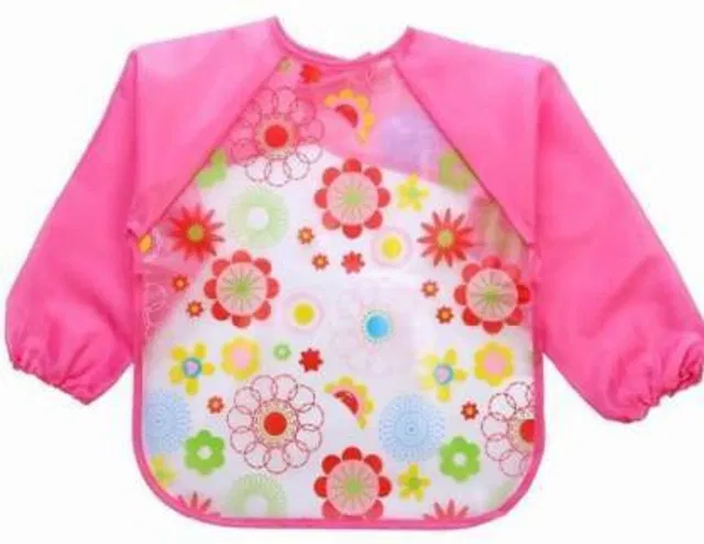 Everkid BABY EATING OVERCOAT APRON WATERPROOF REVERSE CLOTHES LONG SLEVES CHILDREN APRON