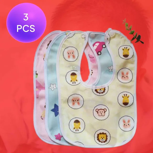 Smily kid Colorful Baby Comfortable Water Proof Teething Baby Bib Baby Soft Beeps