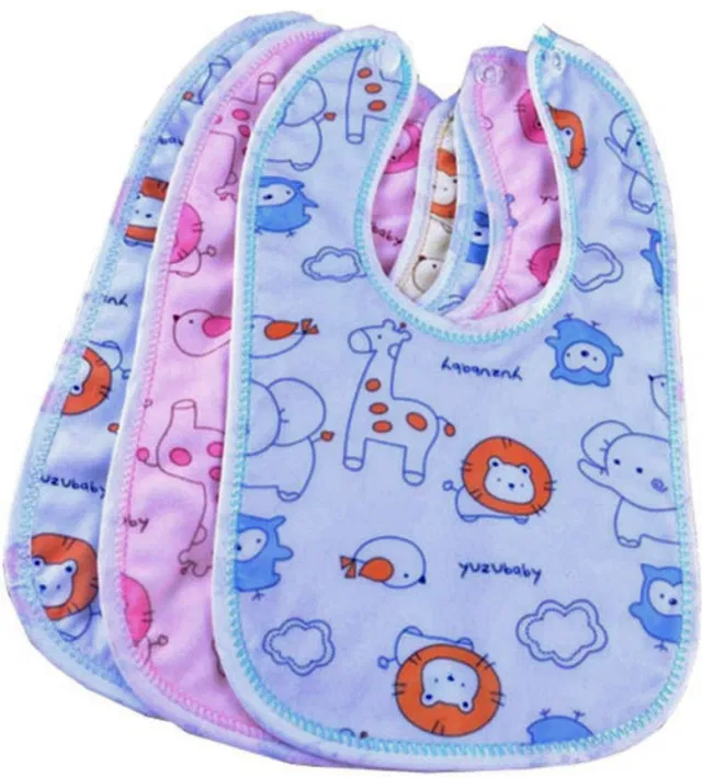 PDkare WATERPROOF BIB FOR BABY BOYS & BABY GIRLS [[-PACK OF 3-]]