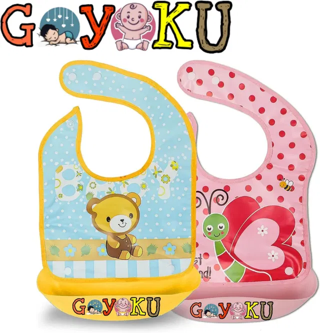 Goyoku Baby Silicone Tray Bib With Detachable Food Catcher