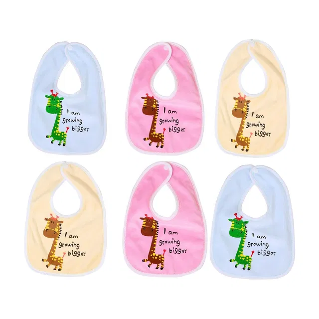 FIRST TREND Waterproof baby bibs/aprins for the babies bigger print pack of 6