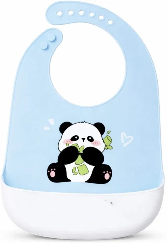 Earthcon Waterproof silicone baby feeding bib for baby kids toodller