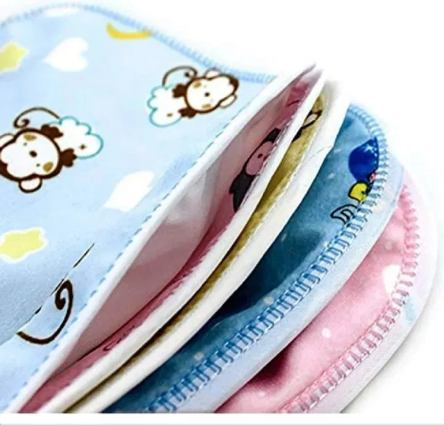 QinPin Fastdry bibs for new born baby Waterprof Spil Resistant Soft cotton Infant Apron