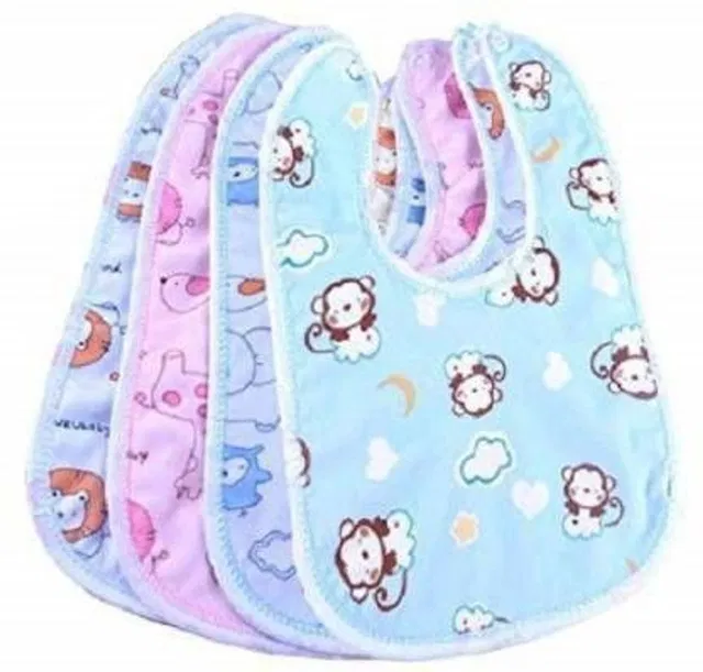 SBTs Baby Double Layered Waterproof Bibs Pack Of 4