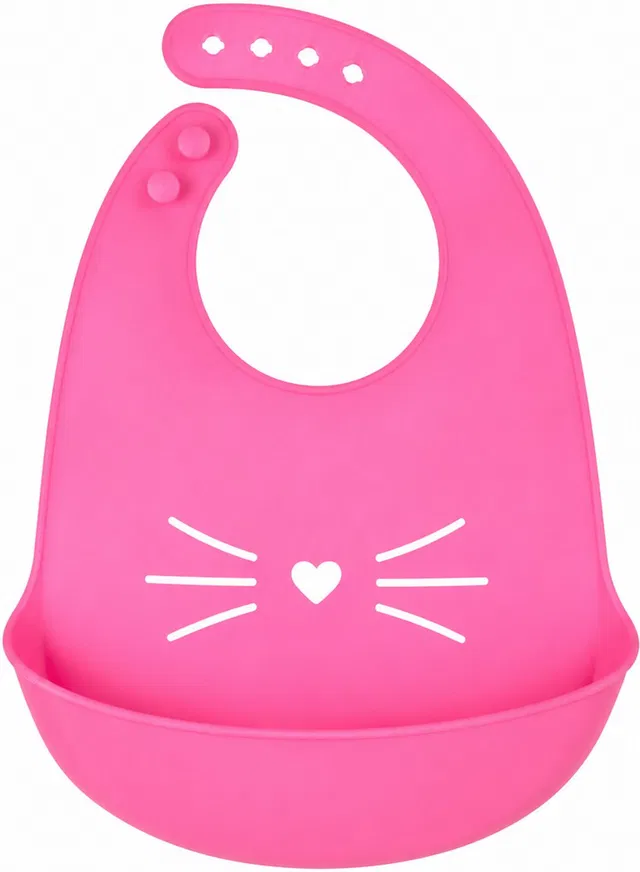 KIDZHALL Soft Silicon Waterproof Baby Bib, 6M-3 Year, Adjustable Strap & Easy to Clean
