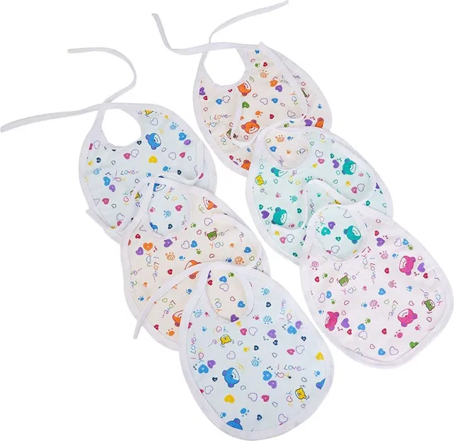 Anush Marino Soft Cotton Bibs/Apron For Baby (0-12 Months)
