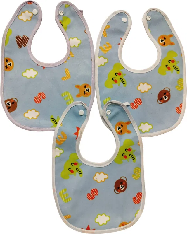Smily kid Waterproof Bibs for Baby/Apron Set of 3