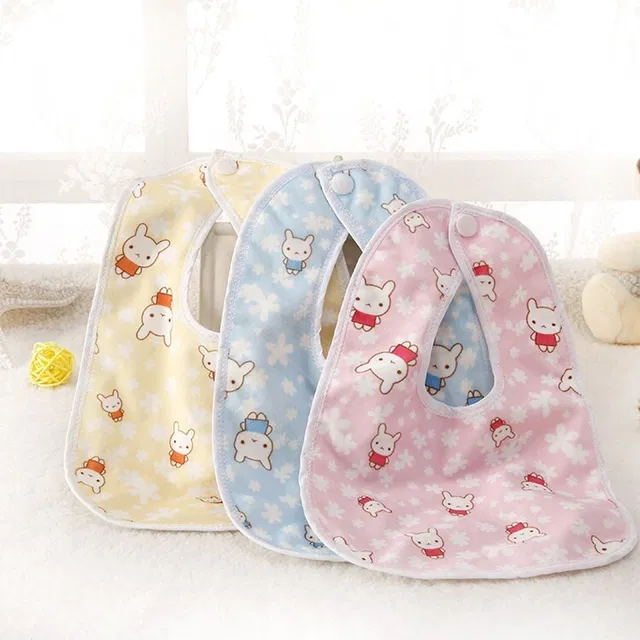 BABY LOOKS Fast Dry Waterproof Cotton Baby Bib / Apron Useful Baby Shower Gift