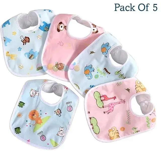 Kwitchy Waterproof Feeding Bibs with Snap Button