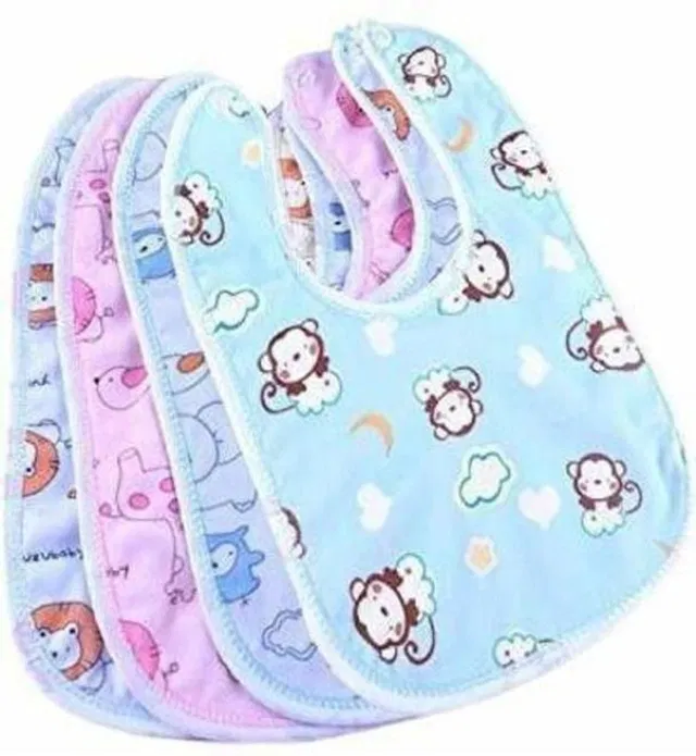 SnuggleDrop Soft Cotton Baby Bibs – Premium Waterproof & Absorbent Designer bib