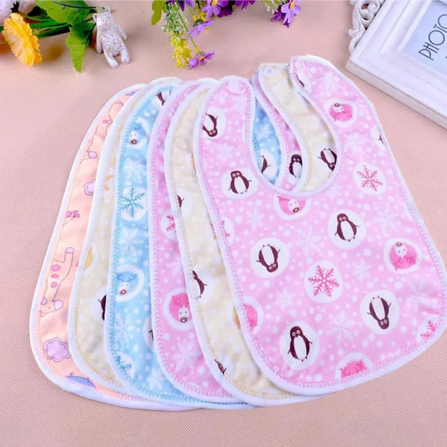 FLIPZON Baby Bibs Waterproof Cotton (Pack of 6)