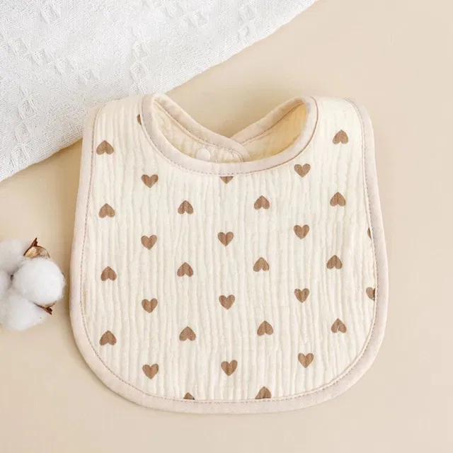 HONOR YOUR HOME Muslin-Cotton Water Proof Super Soft Daily Use Baby Bibs - Pack of 3
