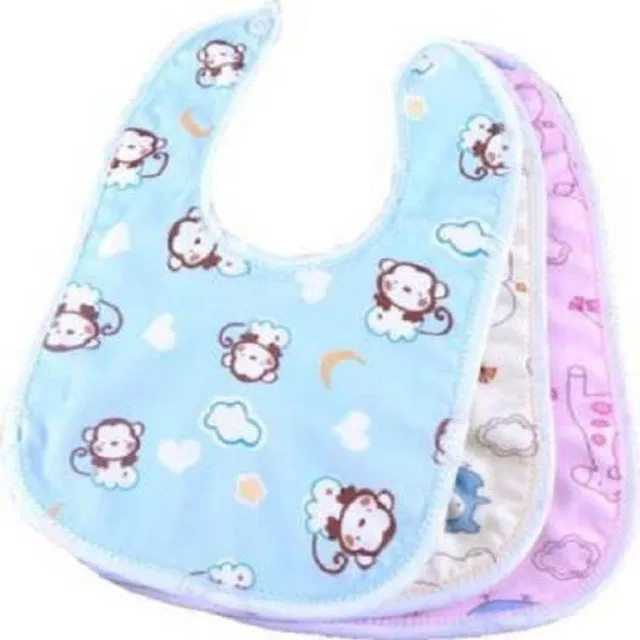 chota janab BIB BUTTON MULTI COLOUR PACK OF 3
