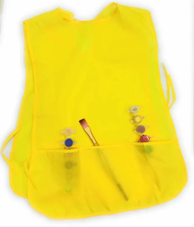 Arham Aprons for Kids Used During Art and Craft (Multi-Color) (Small) with 3 Pockets