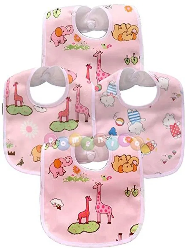 Air Fly Baby Bibs Apron for Baby boy and Girl Assorted -Pack of 4