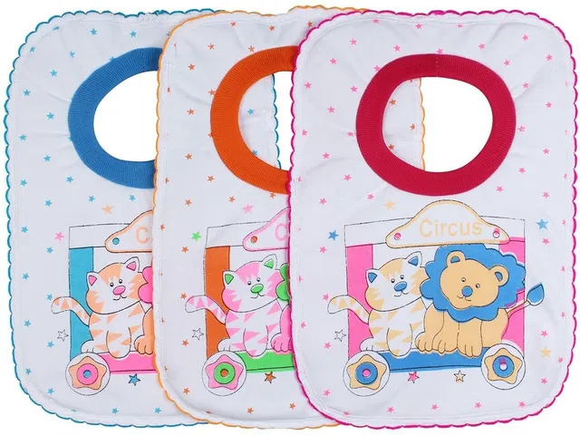 Pank-Smith Baby's T-Shirt Style Fast Dry-Waterproof, Super Soft Cotton Daily Use, Elegant and Stylish Velcro bibs for baby boy and baby girl