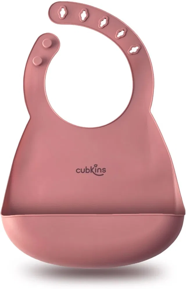 Cubkins Soft Silicone Baby Bib for Feeding & Weaning Babies, Toddlers | Adjustable