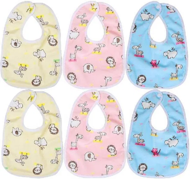 SuperStar Store waterproof, super soft cotton daily use, elegant and stylish velcro bib for baby