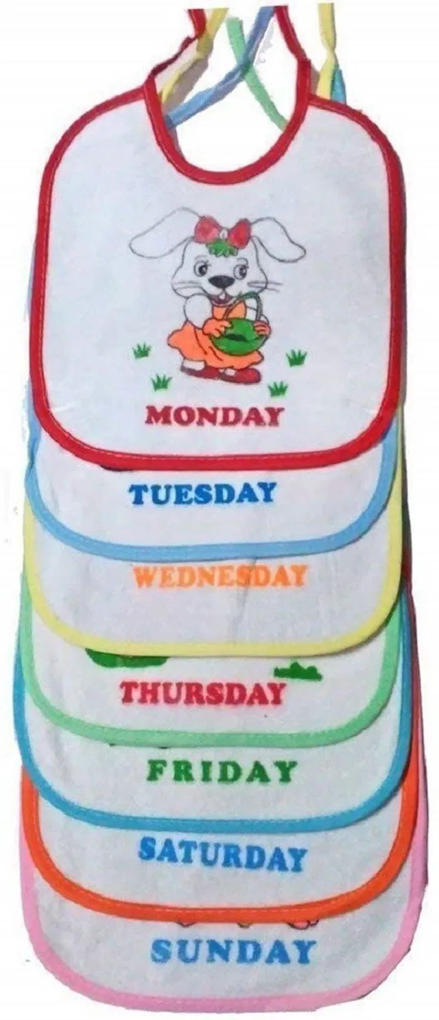 Chote Janab 7 day bib pack based on the theme of weekdays