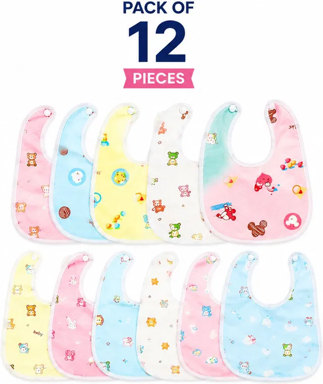 Rupela 3 PIECES OF PREMIUM QUALITY BIB FOR NEW BORN AND SMALL CHILDREN