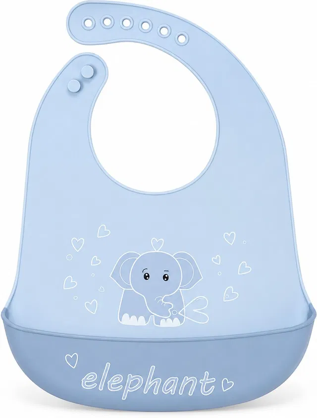 timmyandtammy Silicone Baby Bib for Feeding & Weaning Babies & Toddlers, Waterproof