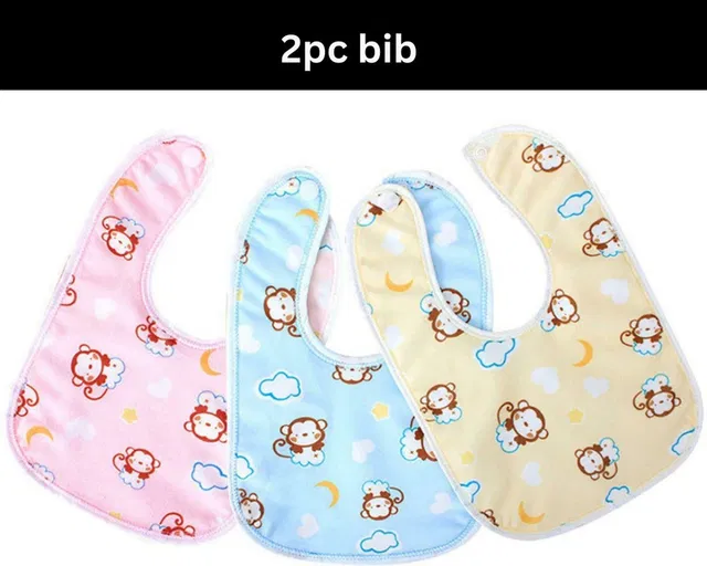 BABY LOOKS Fast Dry Waterproof Cotton Baby Bib / Apron Useful Baby Shower Gift