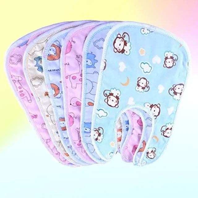 AJSS COLLECTION best baby bib Waterproof, Super Soft Cotton Daily Use baby bib(pack of 5)