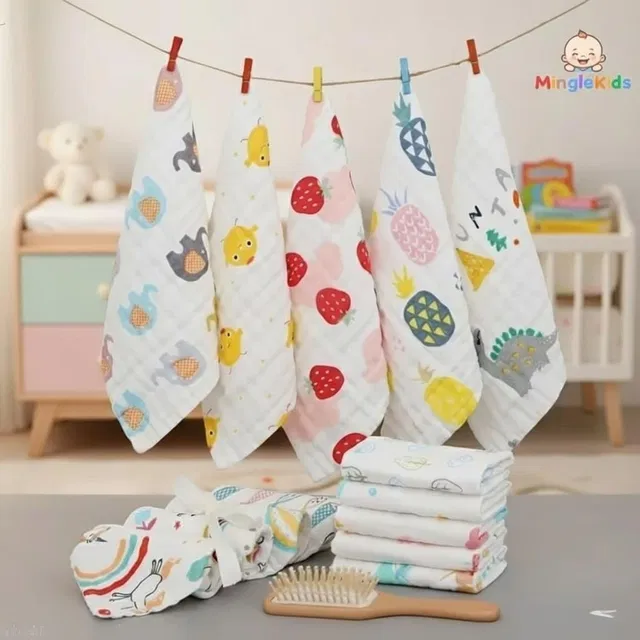 minglekids Cotton 500 GSM Bath, Face, Hand Towel