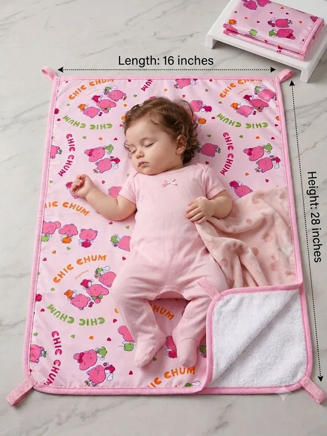 pank smith Plastic, Cotton Baby Bed Protecting Mat