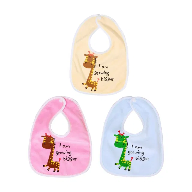 FIRST TREND Waterproof baby bibs/aprins for the babies bigger print pack of 3