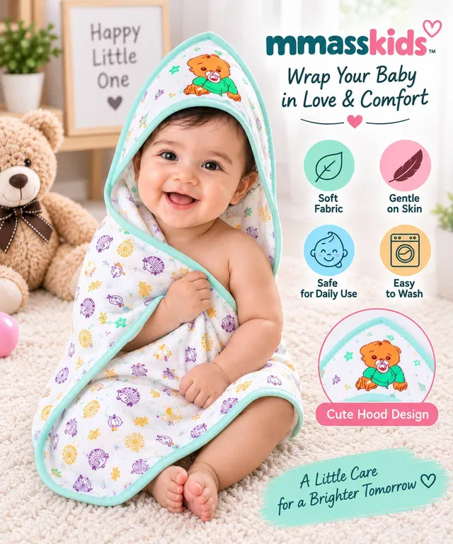 MMASSKIDS Cotton 240 GSM Bath Towel