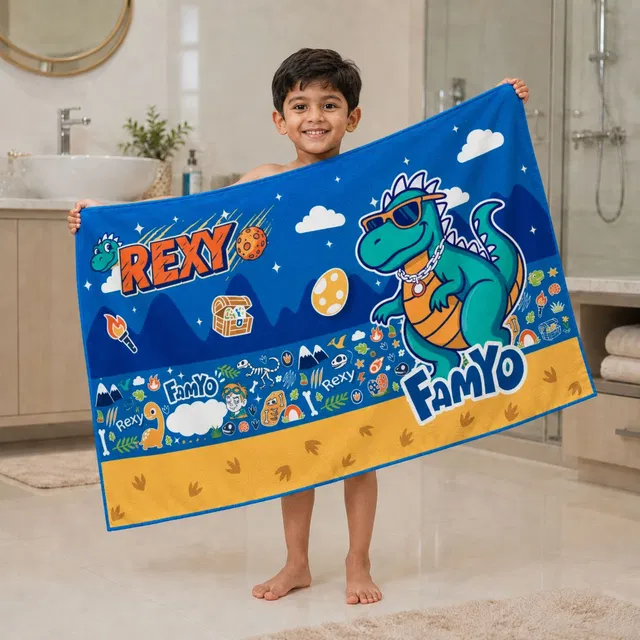 Famyo Terry Cotton 230 GSM Bath, Hair Towel