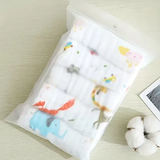Goyoku Muslin 6 Layer Cotton Face Towels for Newborn Baby Extra Soft Hankies Reusable