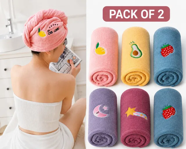 Elara Collective Microfiber 600 GSM Hair Towel
