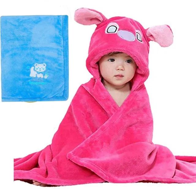 BABY ZONE Embroidered Crib Hooded Baby Blanket for  AC Room