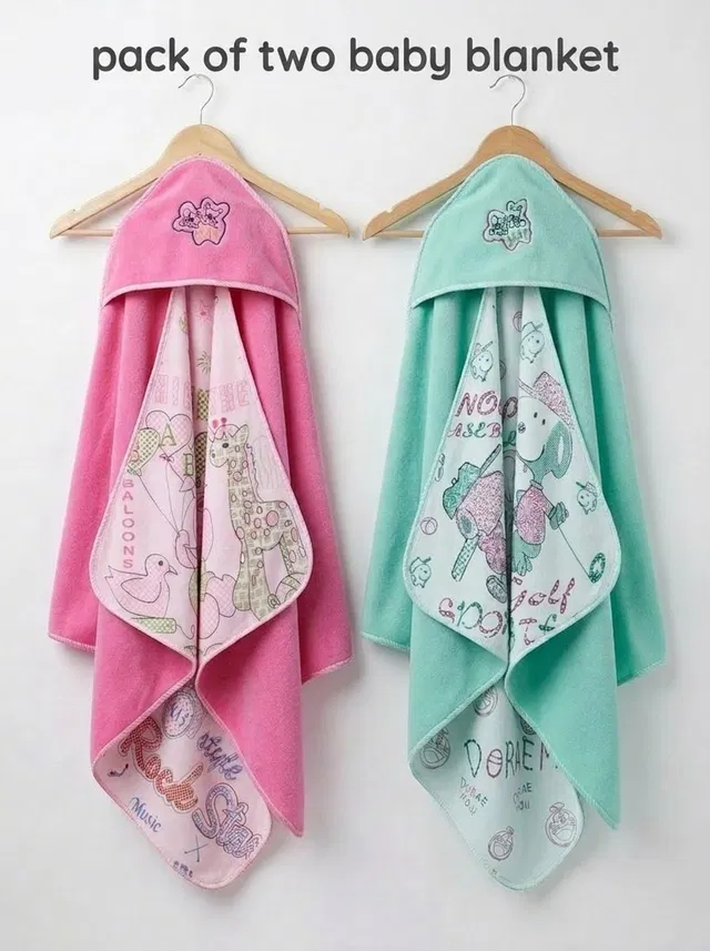 ffodv Printed Single Swaddling Baby Blanket for  All Season