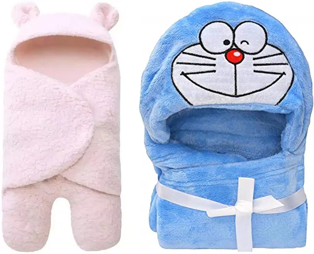 LittleFly Cartoon Single Crib Baby Blanket for  AC Room